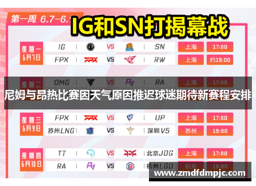 尼姆与昂热比赛因天气原因推迟球迷期待新赛程安排